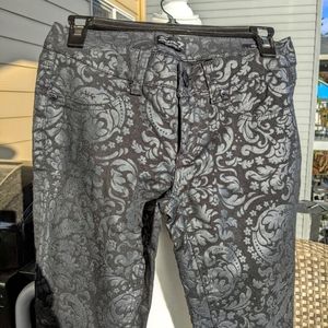 Damask skinny jeans
